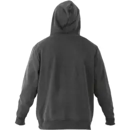 Heritage Washed Hoody Charcoal Back
